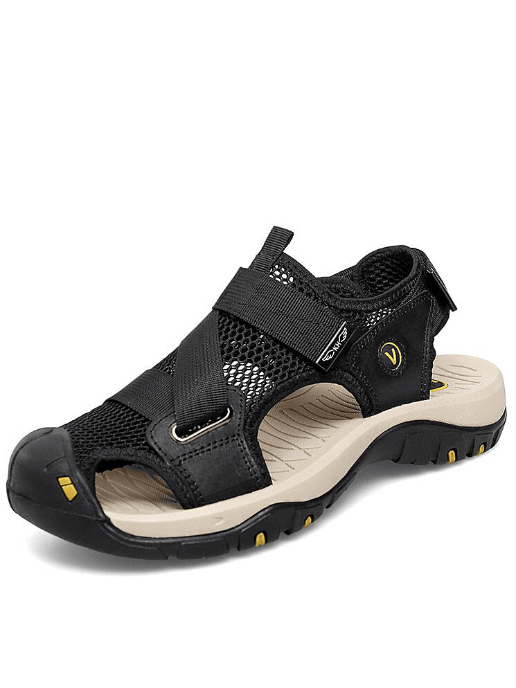 Sandales d'extérieur respirantes en maille avec Velcro pratique - SPF1097 