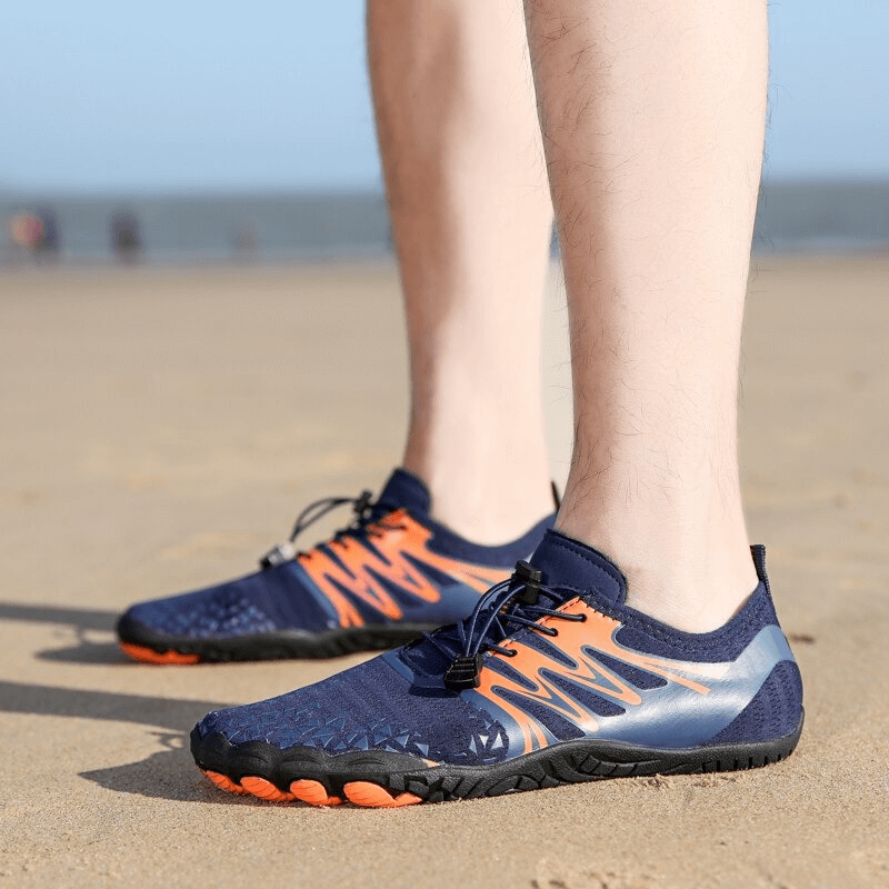 Outdoor Mesh Sports Aqua Sneakers mit Aufdruck und Schnürung – SF0555 