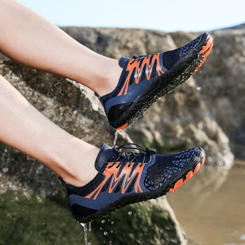 Outdoor Mesh Sports Aqua Sneakers mit Aufdruck und Schnürung – SF0555 