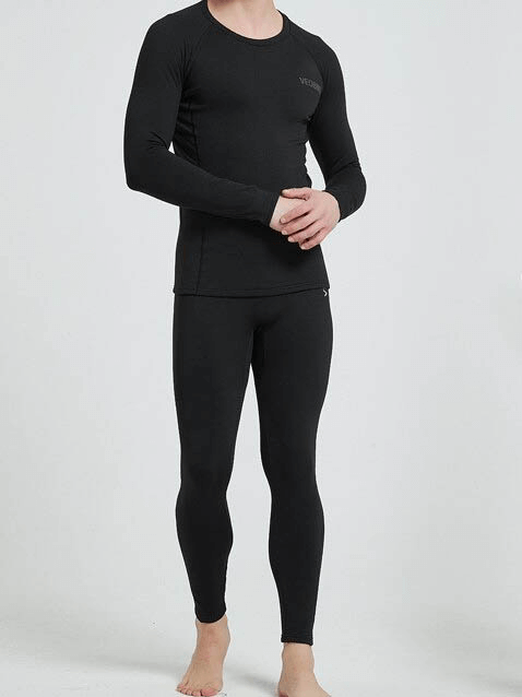 Ensemble de sous-vêtements thermiques de fitness pour sports de plein air pour hommes - SPF0952 