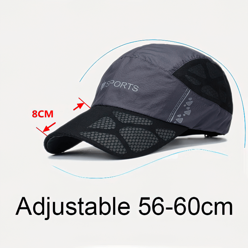 Outdoor thin breathable quick drying adjustable sports baseball cap with sun protection, solid color, unisex design, SF0771.