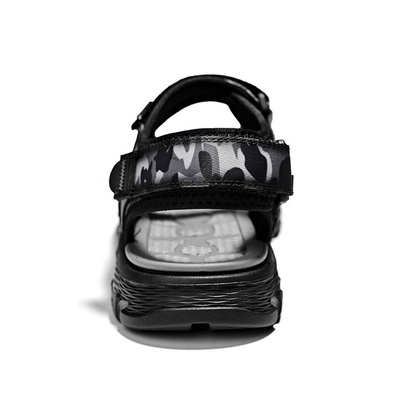 Back view of Outdoor Ultralight Soft-Soled Sandals for men, featuring a stylish camo strap, perfect for beach and outdoor activities.