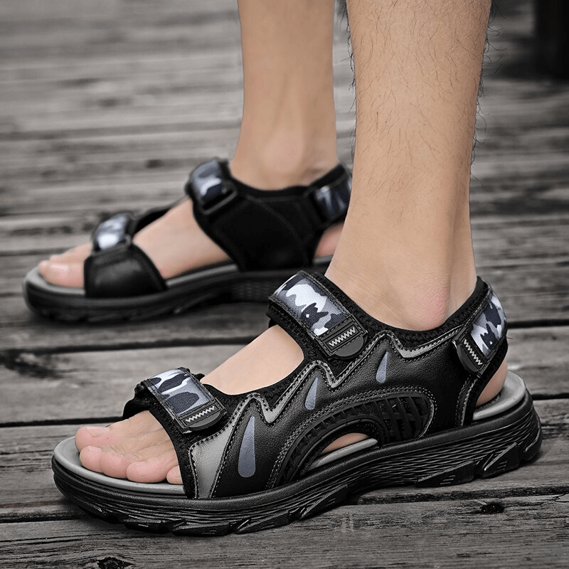 Sandales d'extérieur ultralégères à semelles souples/chaussures de plage pour hommes - SPF0776 