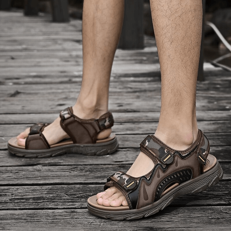 Sandales d'extérieur ultralégères à semelles souples/chaussures de plage pour hommes - SPF0776 