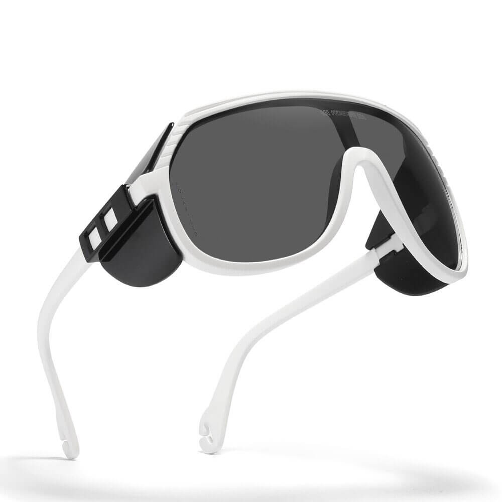Polarized anti-reflective sports bicycling sunglasses SF0963 with UV400 protection, TAC lenses, and plastic titanium frame.