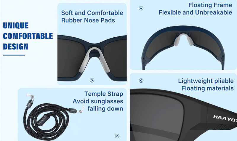 Polarisierte, leichte, schwimmende UV400-Sonnenbrille mit Salzwasserbeständigkeit – SF0713