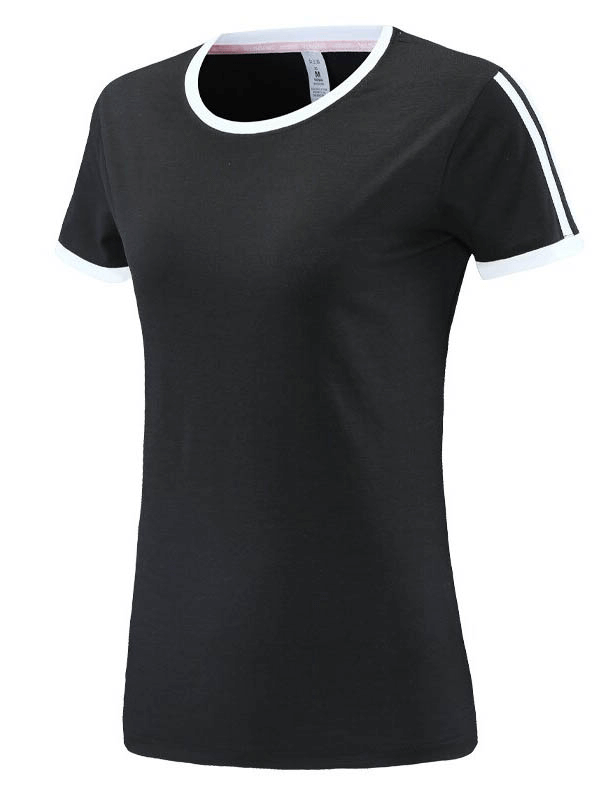 T-shirt de course à manches courtes à séchage rapide / vêtements de sport élégants pour femmes - SPF0087 