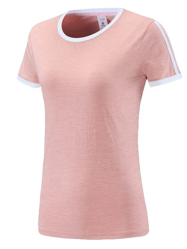 Quick Dry Slim Short Sleeves Running T-Shirt / Stylish Sportswear for Women - SF0087