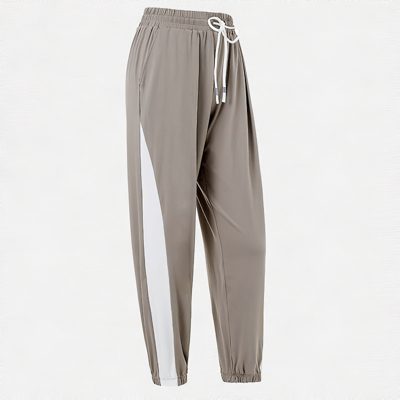 Pantalon de survêtement élastique à cordon de serrage taille haute à séchage rapide pour femme - SPF0115 