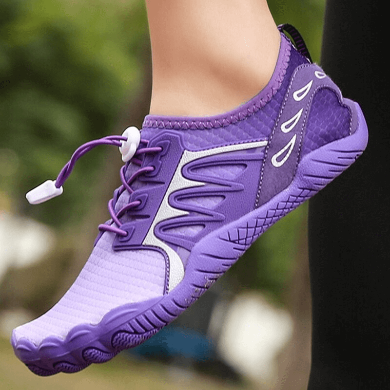 Rubber Toe Protection Water Sneakers with Adjustable Laces - SF0321