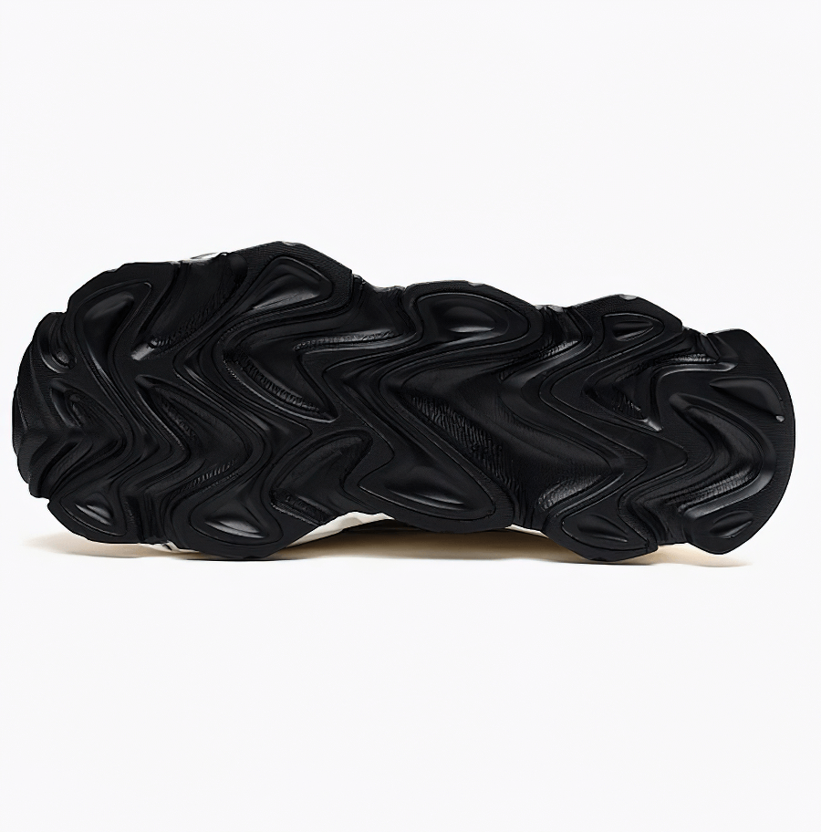 Baskets de course en cuir à fond épais avec lacets de différentes couleurs - SPF0375 