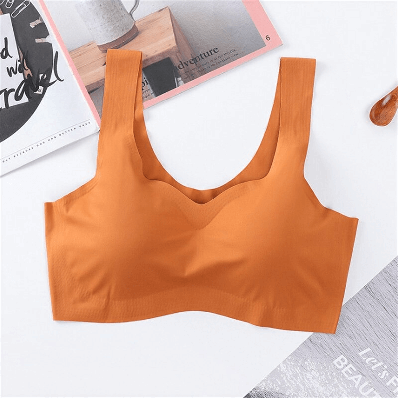 Seamless Solid Color Women's Sports Bra for Fitness - SF0450