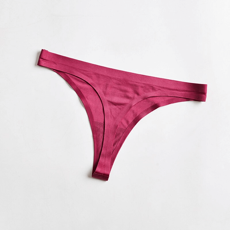 Seamless Sports Plain Women's Thongs / Elastic Underwear - SF0989