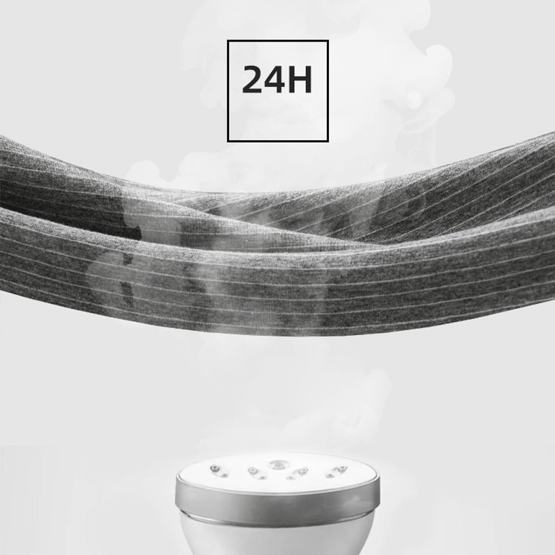 Breathable striped elastic fabric demonstrating 24-hour comfort for men's boxer briefs.