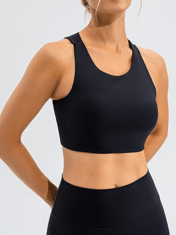 Sexy elastischer Damen-Sport-BH / Workout-Top mit offenem Rücken – SF1259 