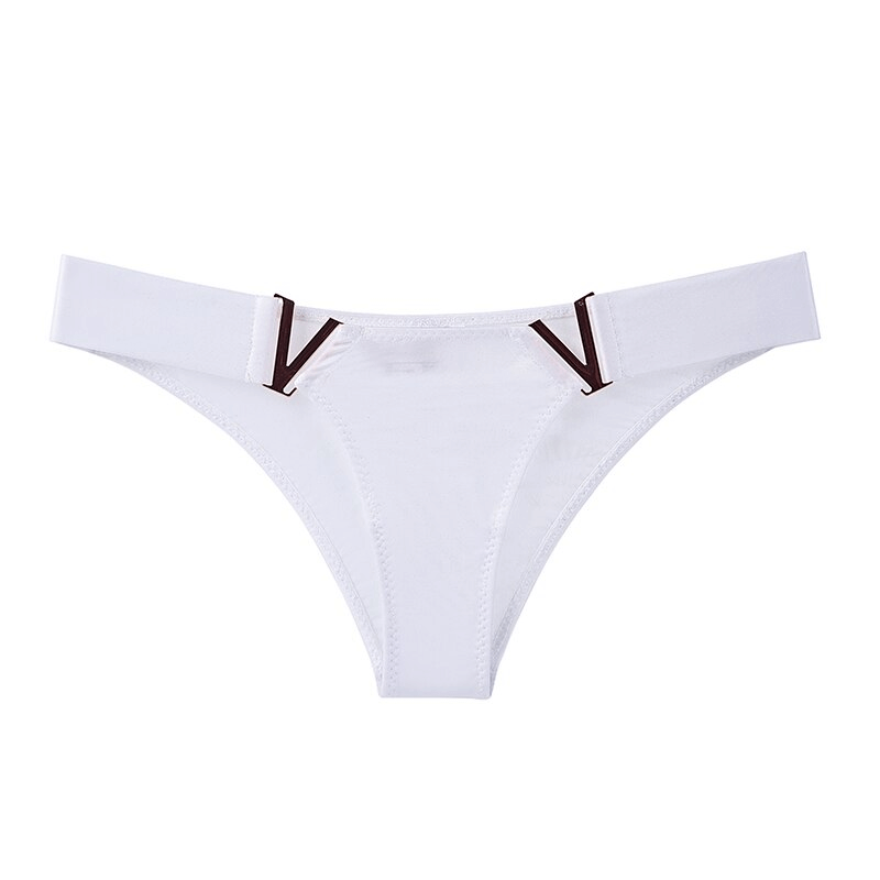 Sexy Sports Elastic Waist Panty for Women in White - Ice Silk Underwear with Flexible Fit