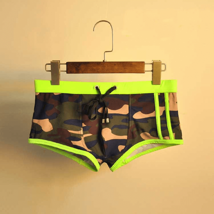 Maillot de bain sexy sport taille basse camouflage pour homme - SPF1072 