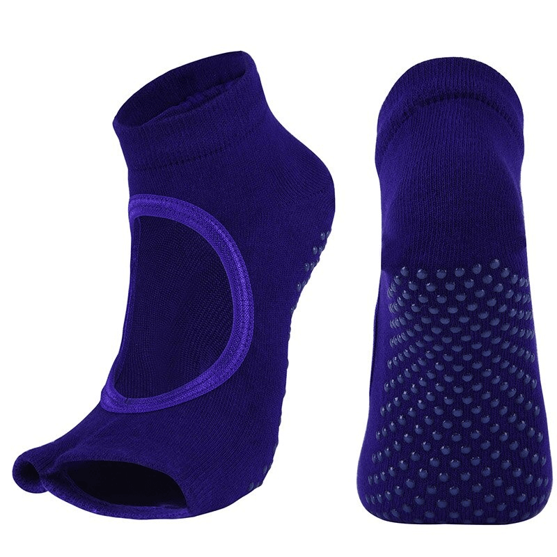 Geformte, rutschfeste Damen-Socken mit offener Zehenpartie – SF0333 