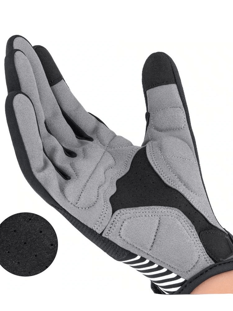 Short Cycling Thickened Windproof Gloves with anti-slip design, waterproof and breathable, ideal for secure grip in windy conditions - SF0402
