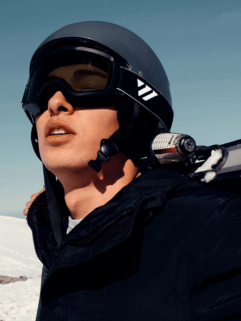 Masque de ski avec lentille anti-buée UV400 et double couche - SPF0565 