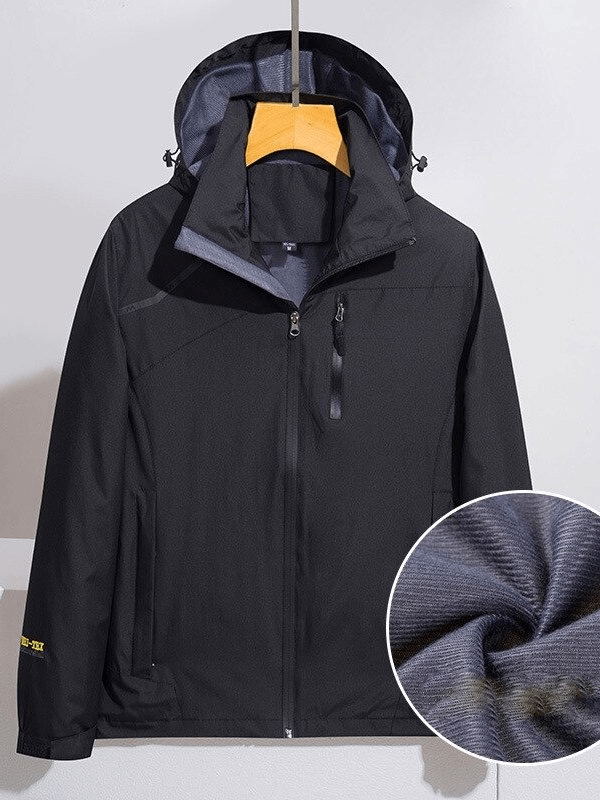 Vestes coupe-vent de sport slim pour hommes avec capuche et poches - SPF0319 