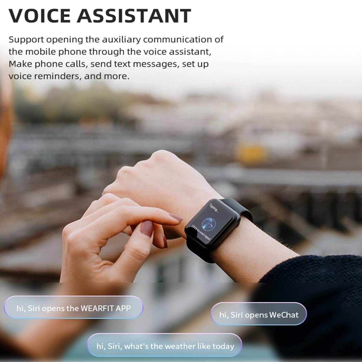Smartwatch mit hochauflösendem Bildschirm für Damen und Herren – SF0396