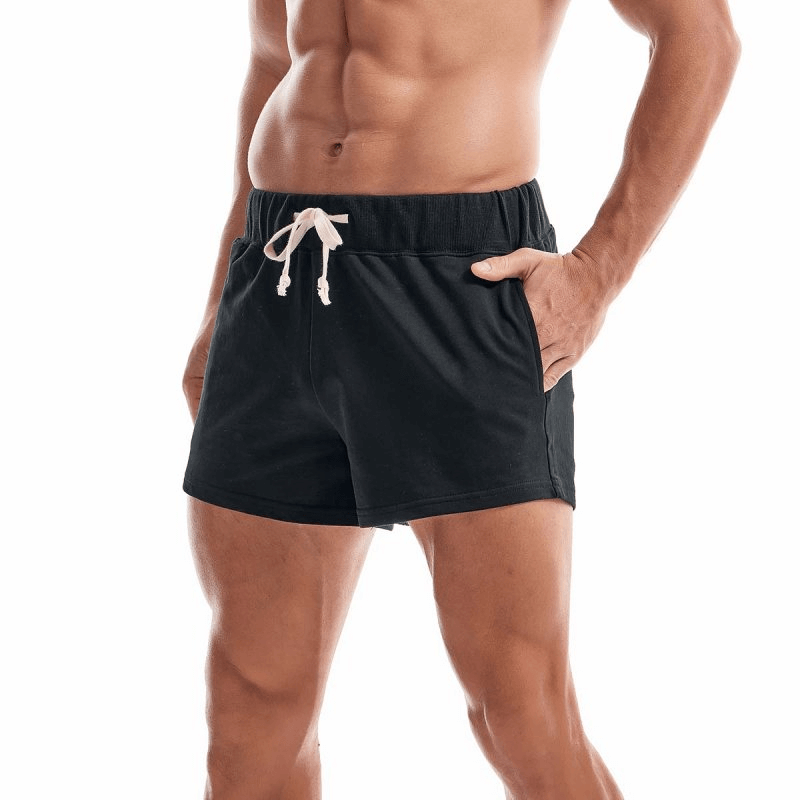 Solid Color Breathable Sports Shorts for Men with Pockets - SF0845