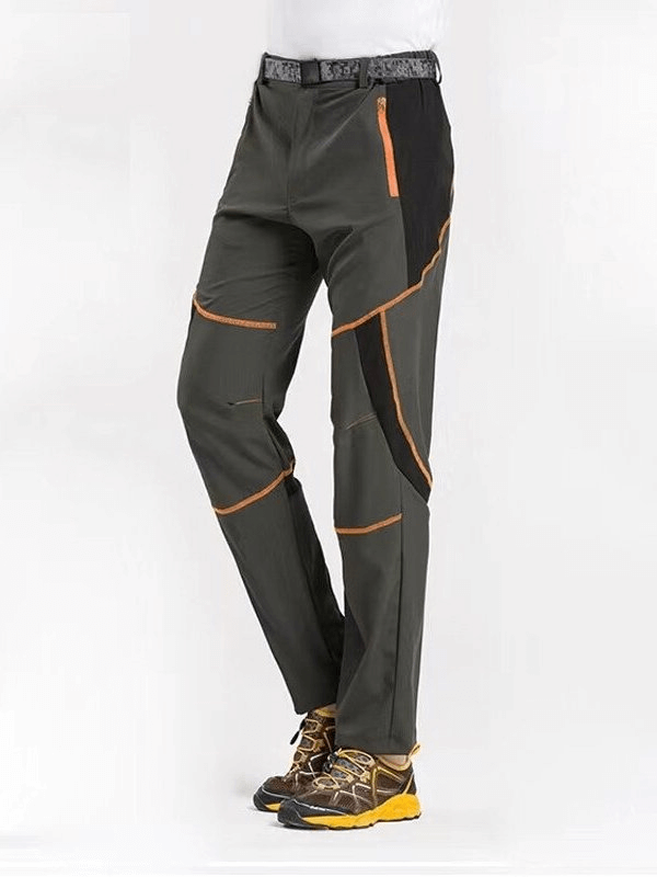 Sports breathable quick-drying women's hiking pants SF0240 with orange accents, showcasing durability and flexibility for outdoor adventures.