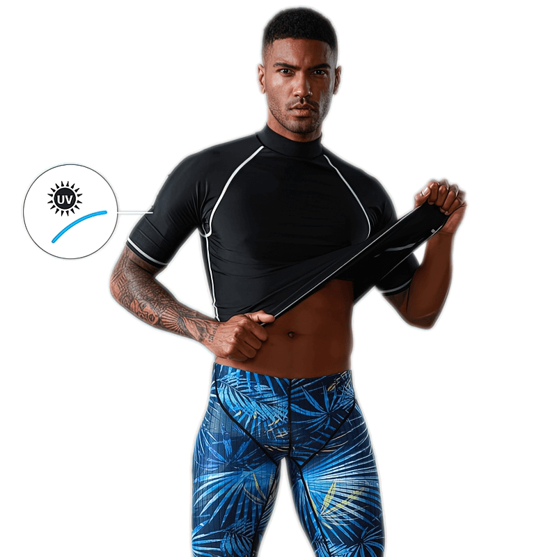 Sportliches elastisches Strand-T-Shirt für Wassersport mit kurzen Ärmeln – SF0951 