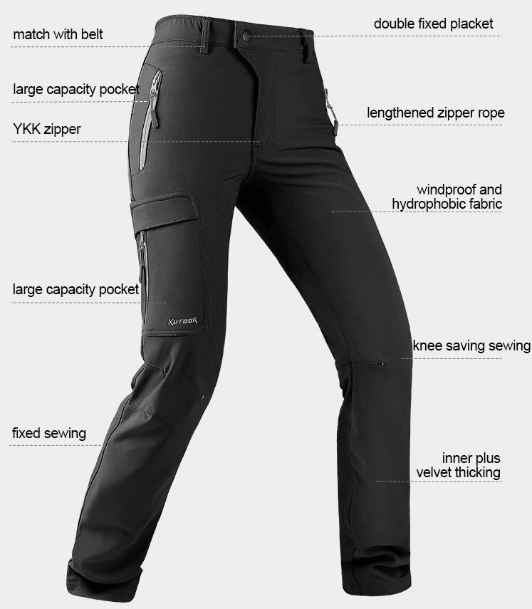 Pantalon de randonnée élastique coupe-vent pour femme - SPF0224 