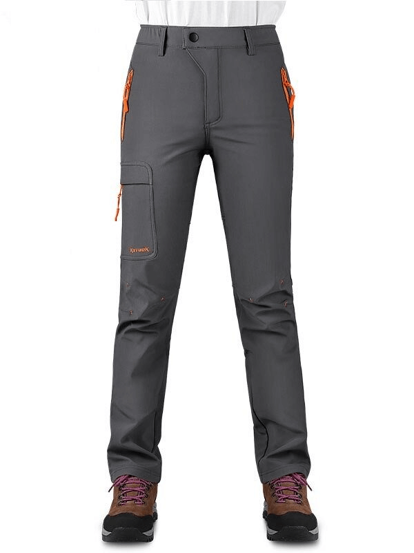 Alt Tag: Sports Elastic Windproof Women's Hiking Pants SF0224, ideal for female adventurers with comfort and protection in outdoor trips.