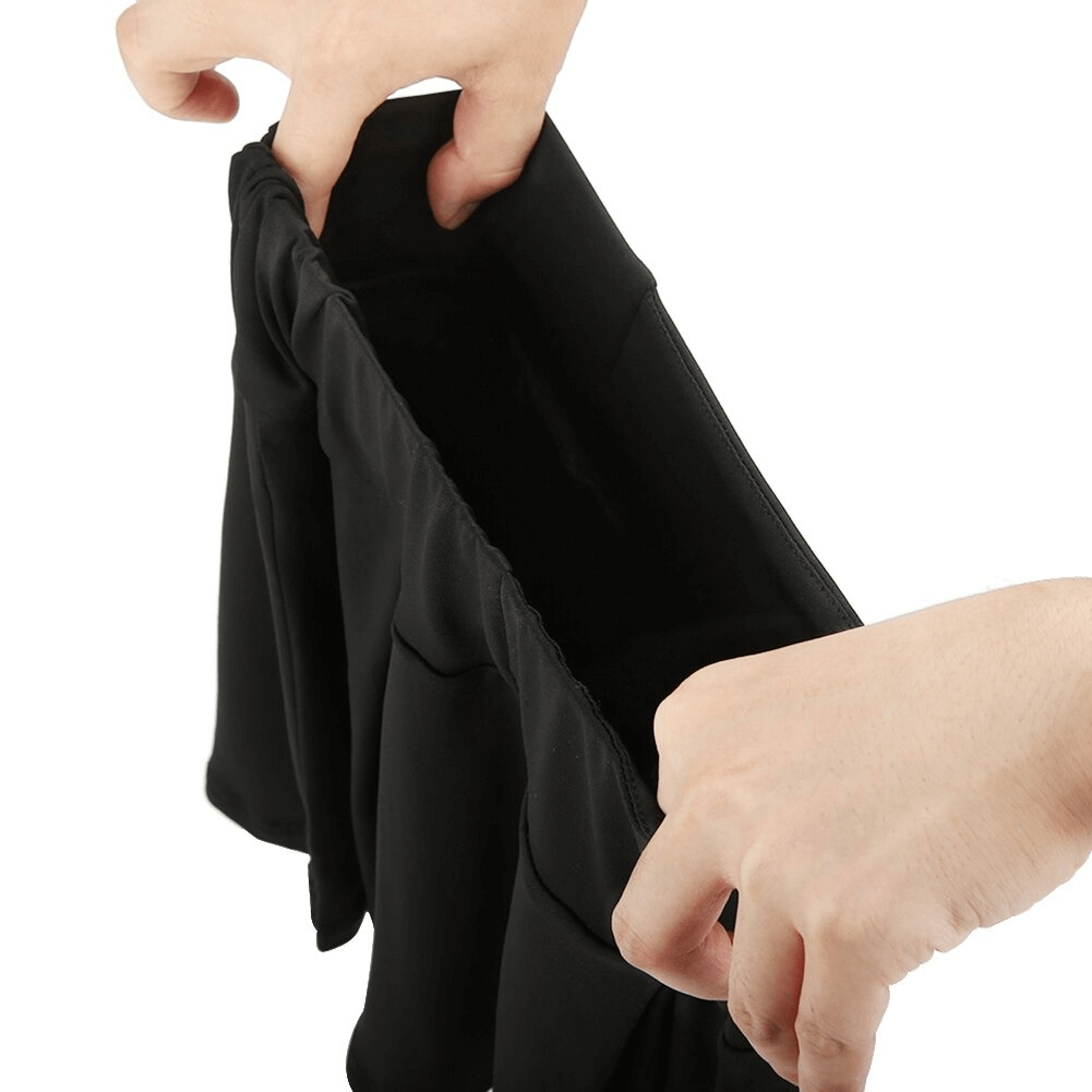 Jupe courte double couche taille haute de sport / Mini-jupe élastique sexy - SPF0121 