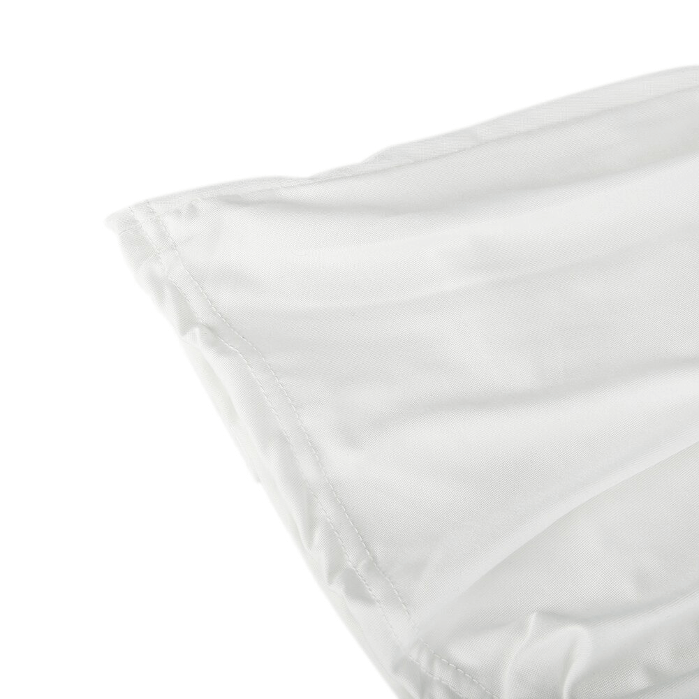 Close-up of white sports high waist double layer mini skirt fabric showcasing soft polyester-spandex blend, SF0121.