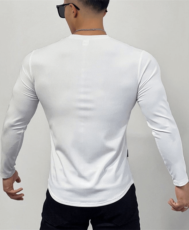 T-shirt à manches longues pour hommes à séchage rapide pour la salle de sport - SPF1113 