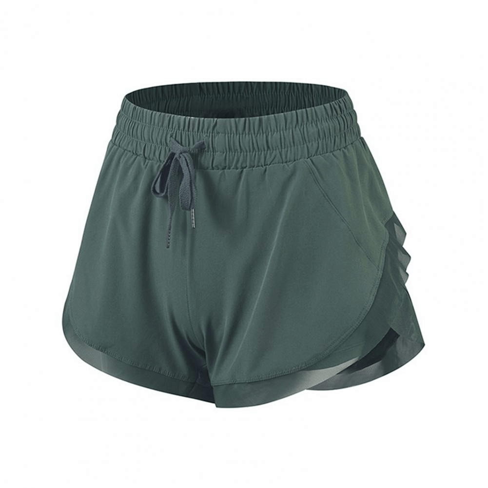 Sportliche, schnell trocknende Two-in-One-Shorts mit elastischem Saumfutter – SF0202 