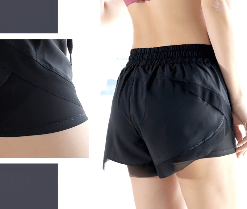 Sports Quick-Drying Shorts Two In One with Lining Hem Elastic - SF0202