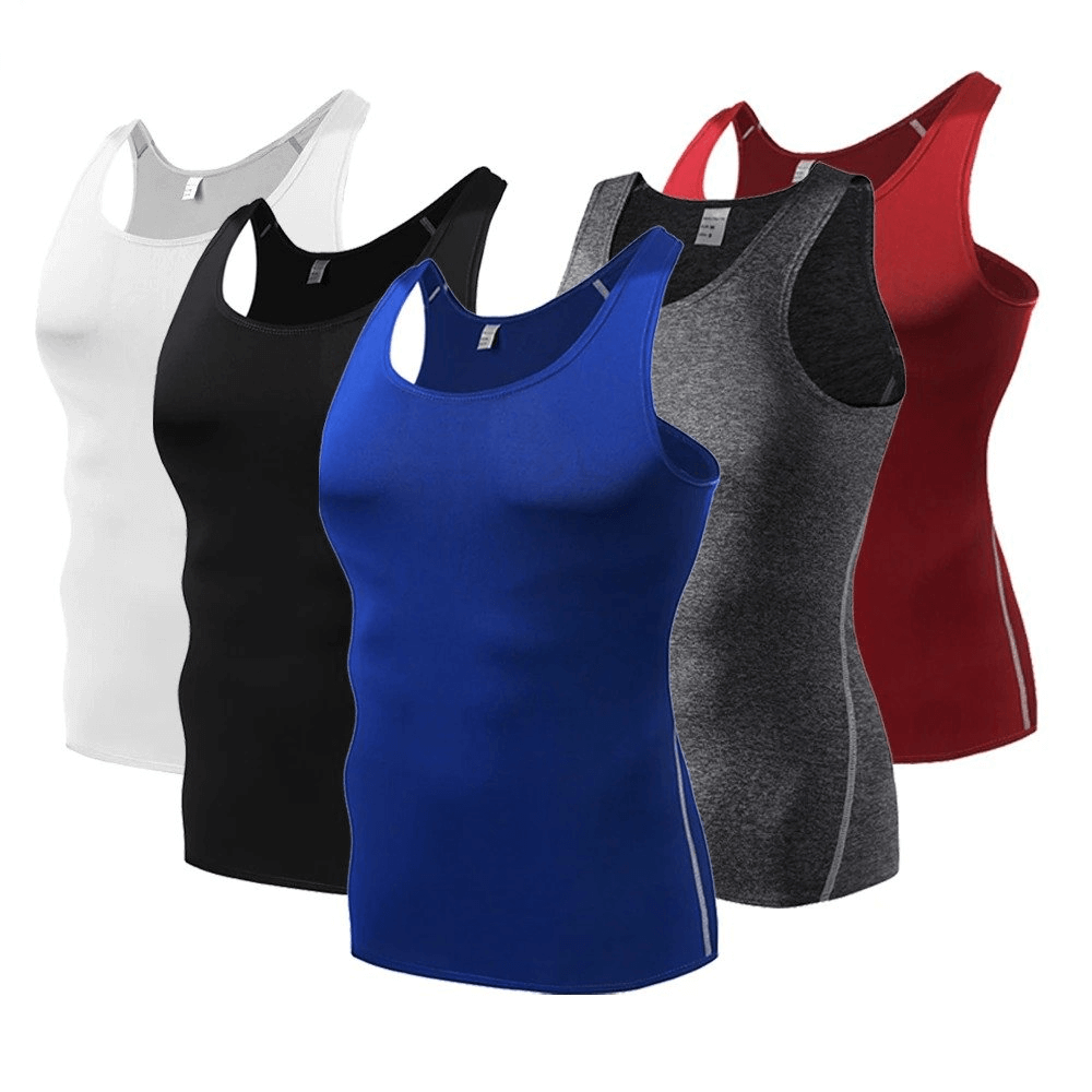 Sportliches, schnell trocknendes, schmal geschnittenes Herren-Tanktop für das Training – SF0381 