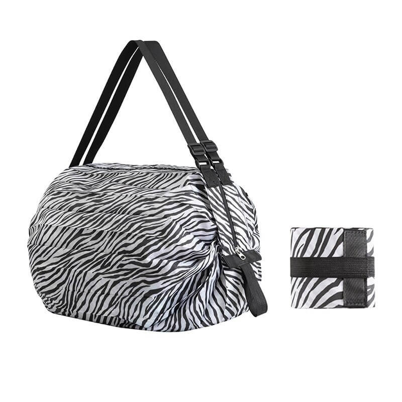 Zebra print sports shoulder bag for women, lightweight and waterproof, ideal for fitness and travel, model SF0671.