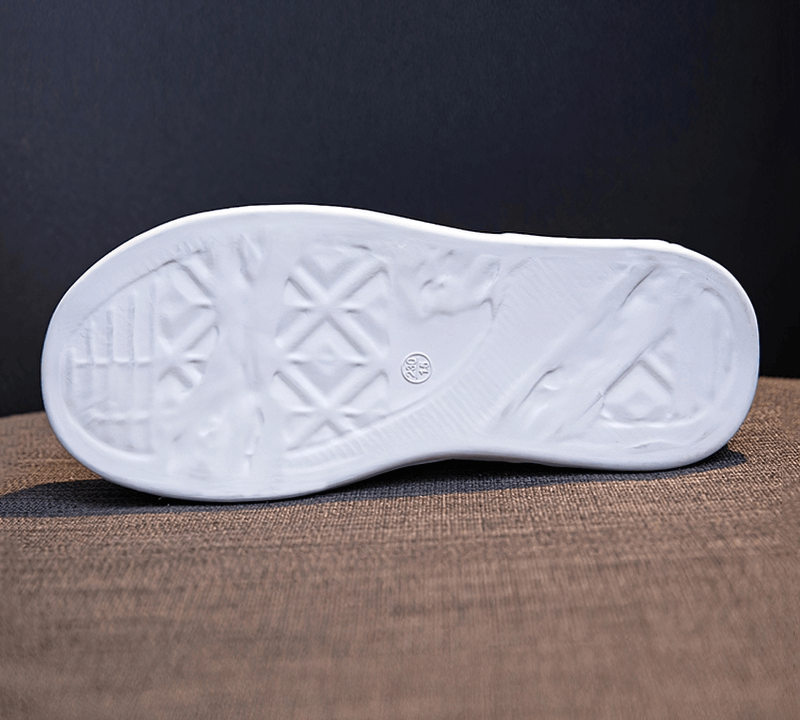 Bottom view of Women's Round Toe Lace-Up Sneakers, showcasing thick sole pattern for shock absorption and grip. Style code: SF0972.