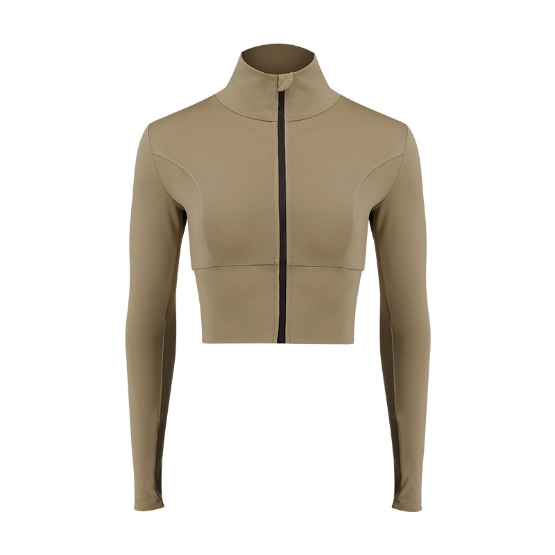 Sportliche Damen-Jacke mit Reißverschluss und Elastizität, lange Ärmel, Sportbekleidung – SF1245 