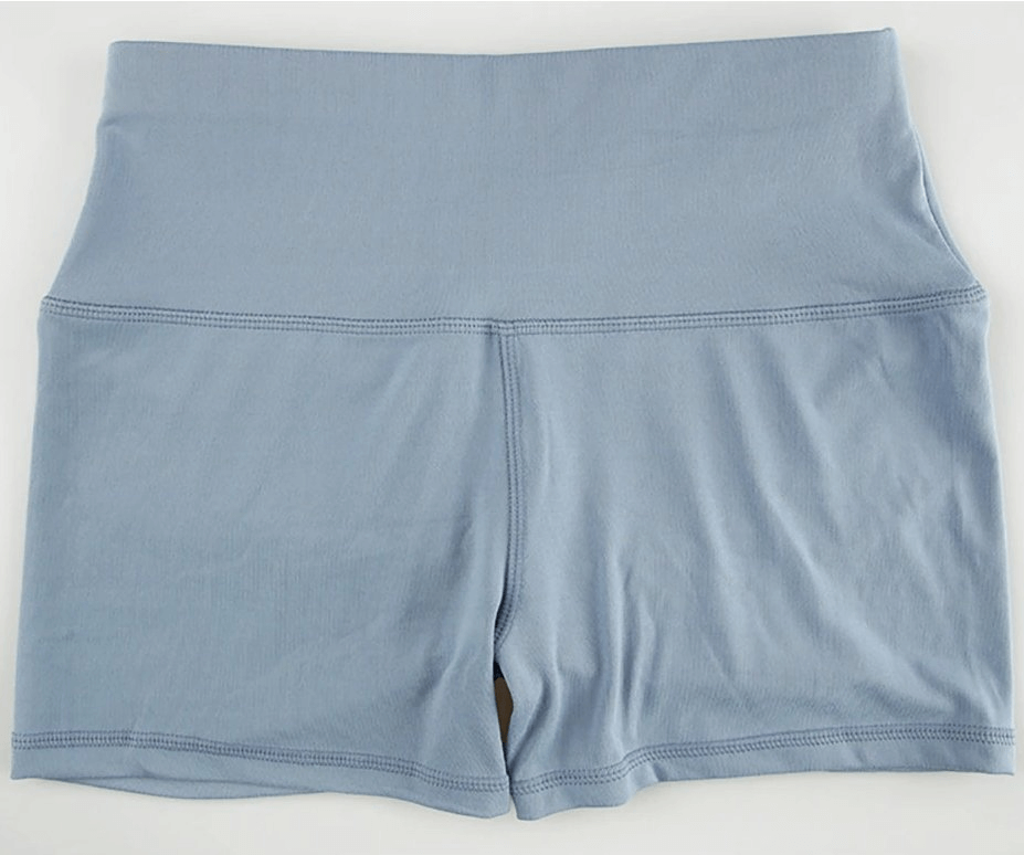 Sporty Elastic Women's Short Shorts in Gray, SF0188, perfect for training with a high waist, offering comfort and mobility.