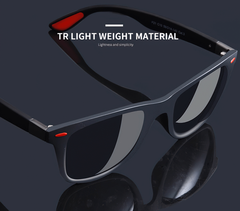 Square Style Ultralight Polarized Sunglasses SF0950 with TR90 frame, showcasing UV400 protection and anti-reflective lenses.