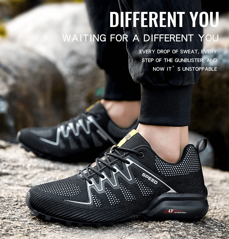 Stylish Air Mesh Men's Gym Shoes with Drainage Sole / Light Casual Sneakers - SF0726