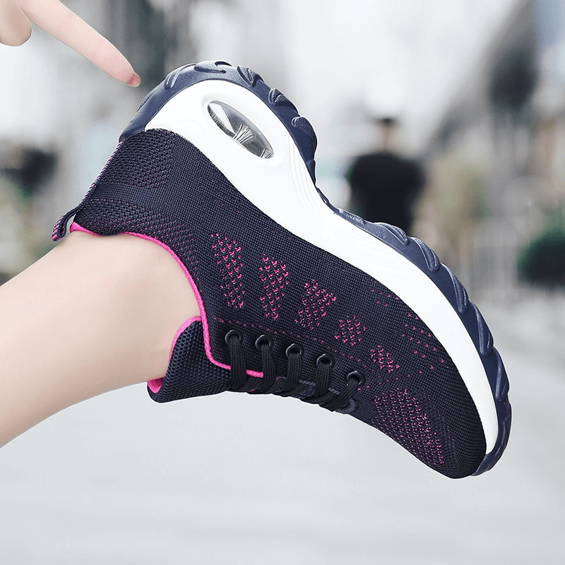 Stylish breathable women's sneakers, SF0775, with flexible mesh upper and non-slip sole, perfect for active wear.