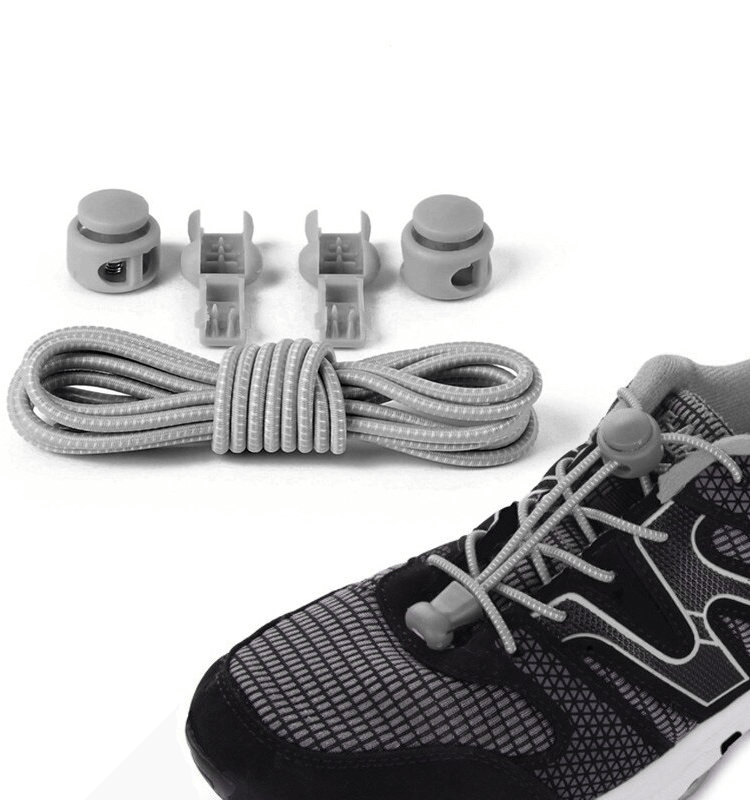 Lacets élastiques élégants pour chaussures de sport sans attaches avec boucles à ressort - SPF1127 