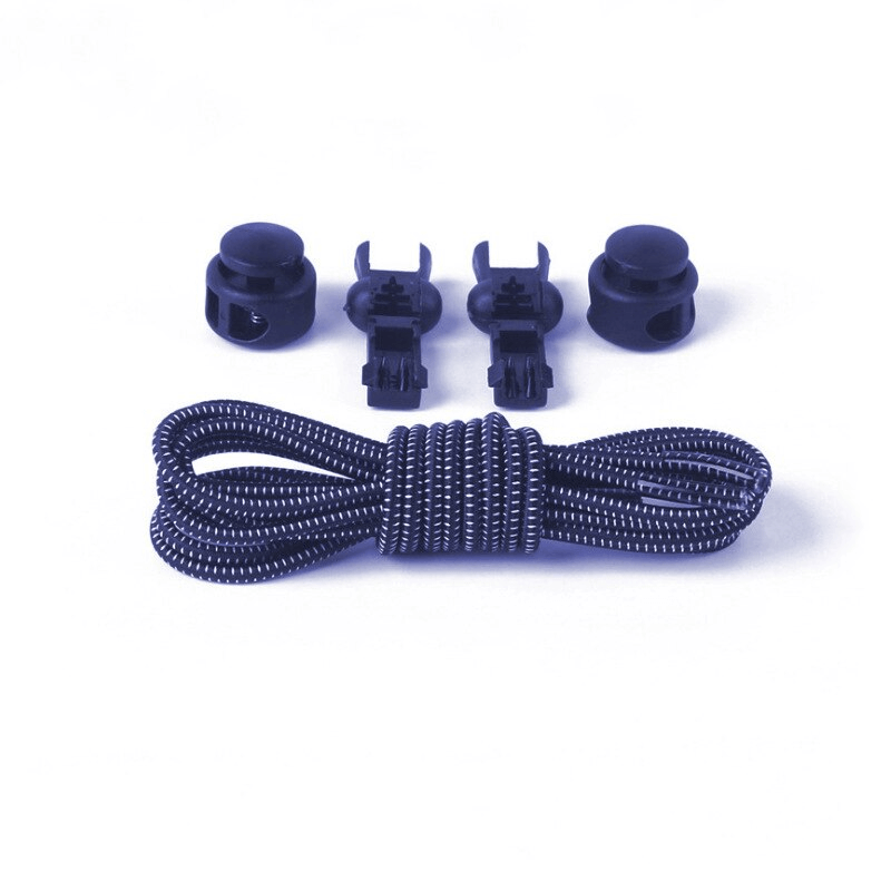 Stylish Elastic Laces for Sports Shoes with Spring Buckles and Tail Clips, No-Tie Convenience for Unisex Sneakers, SF1127