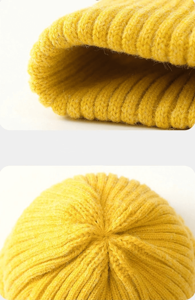 Stilvolle gestrickte schlichte Damenmütze / Damenkopfbedeckung - SF0291 
