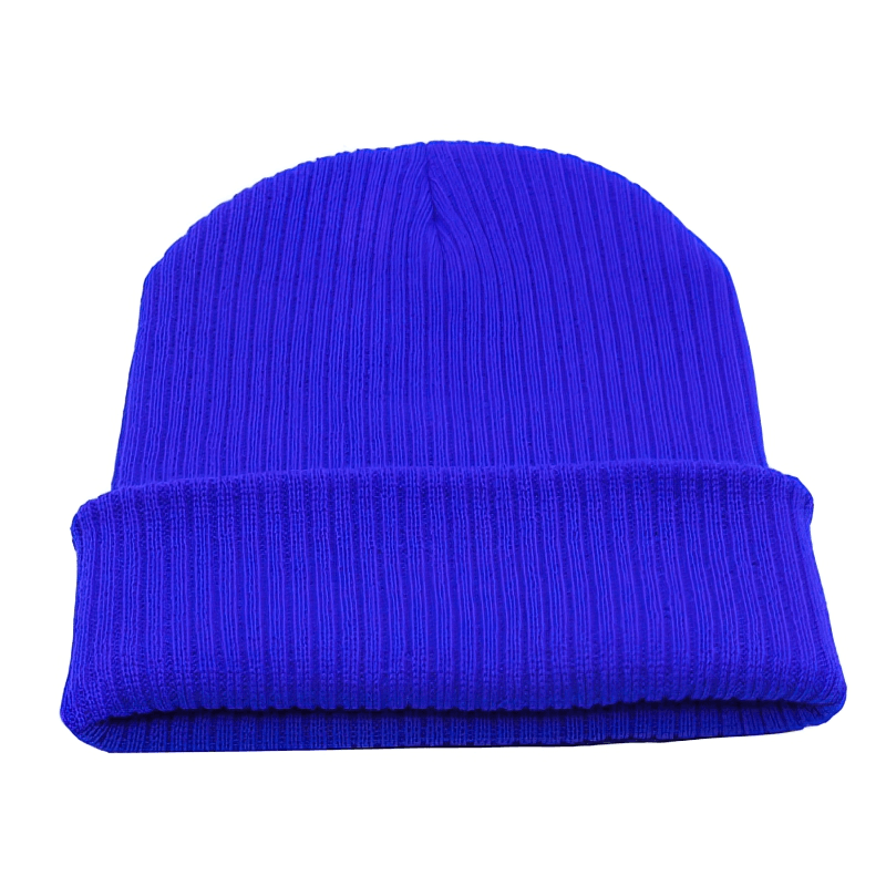 Stilvolle gestrickte einfarbige Unisex-Mütze / Sport-Freizeit-Kopfbedeckung – SF0800 