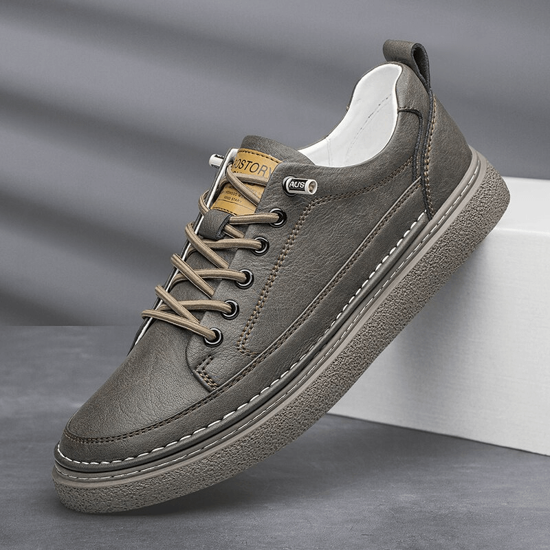 Stilvolle, atmungsaktive Herren-Sneaker/Sportschuhe aus Leder – SF1182 