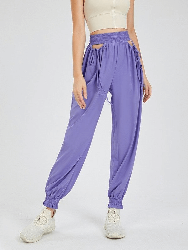 Stylish Loose Women's Pants with High Waist and Cuffs - SF0220